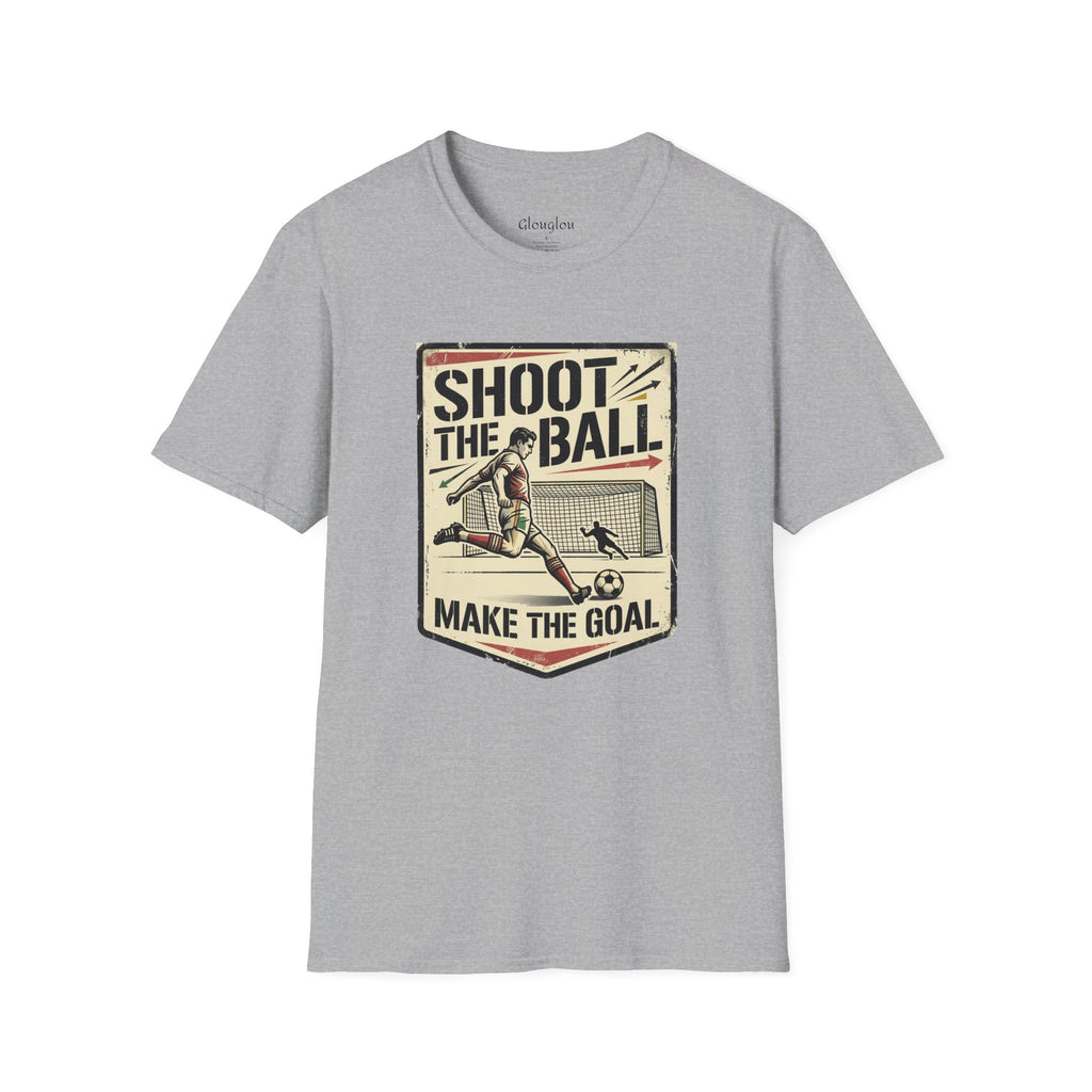 Shoot The Ball Soccer T-Shirt — 'Make The Goal' Vintage Football Tee