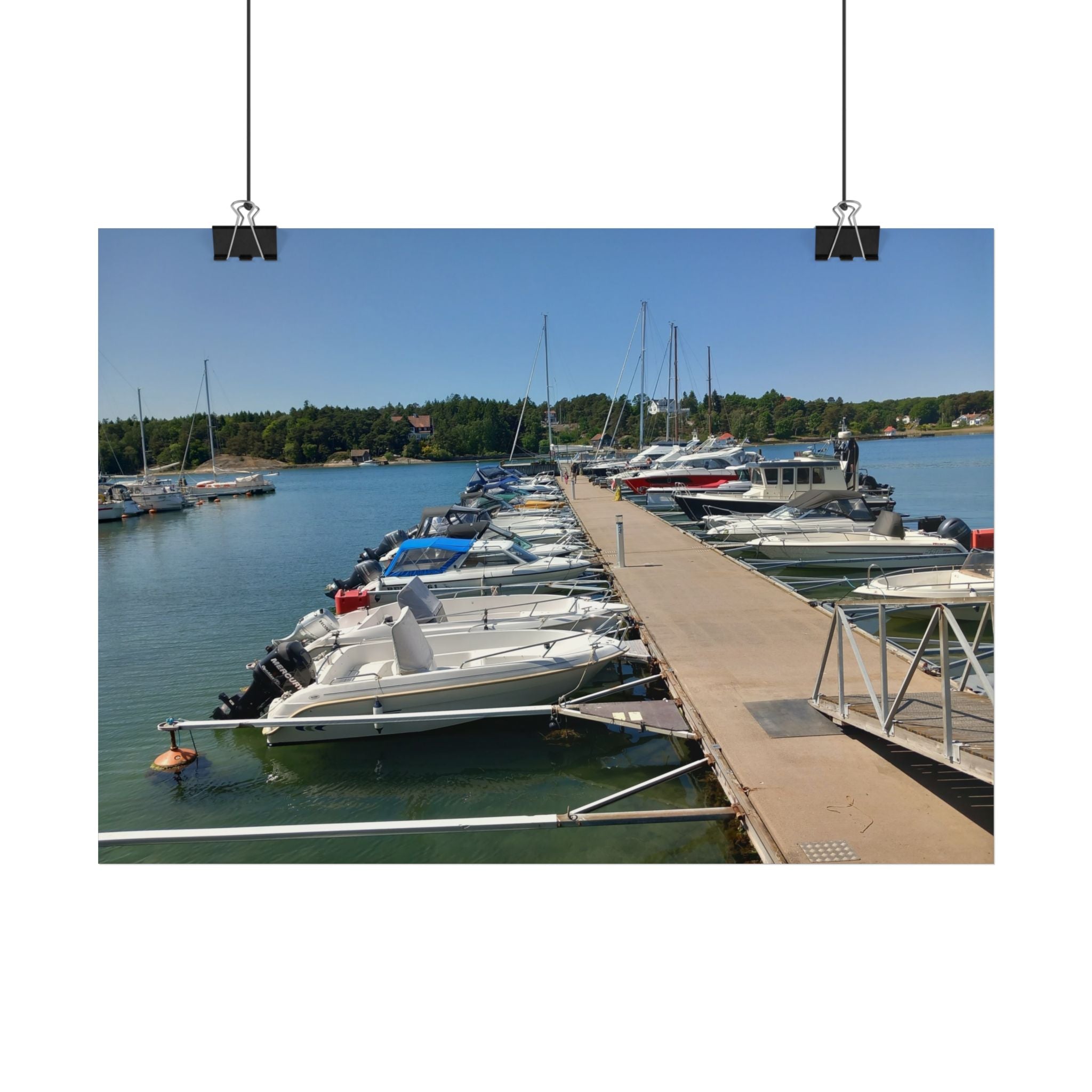 Marina Dockside Poster – Sailboats & Summer Harbor Wall Art