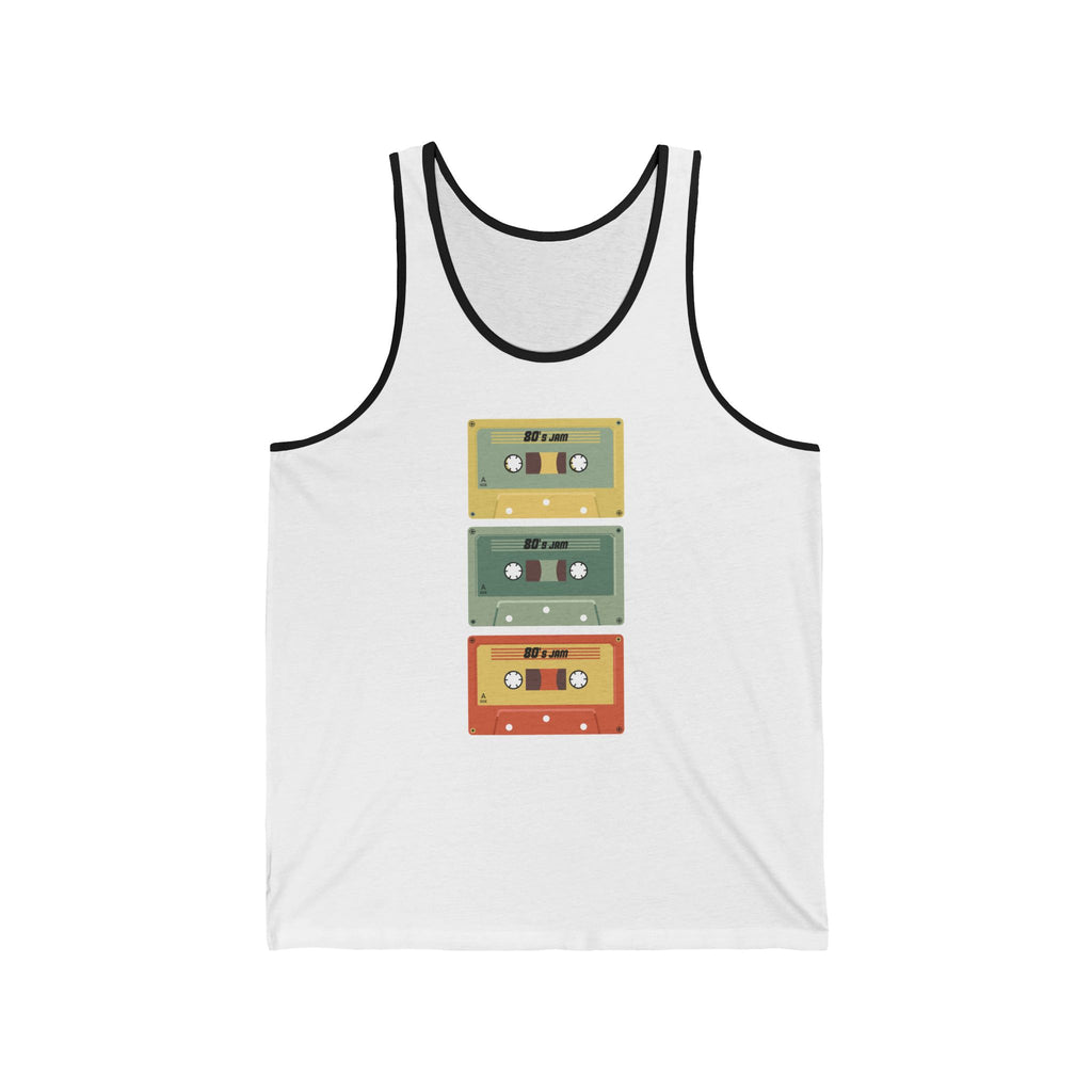 Retro Cassette Tape Tank Top — Vintage Music Graphic Sleeveless Tee