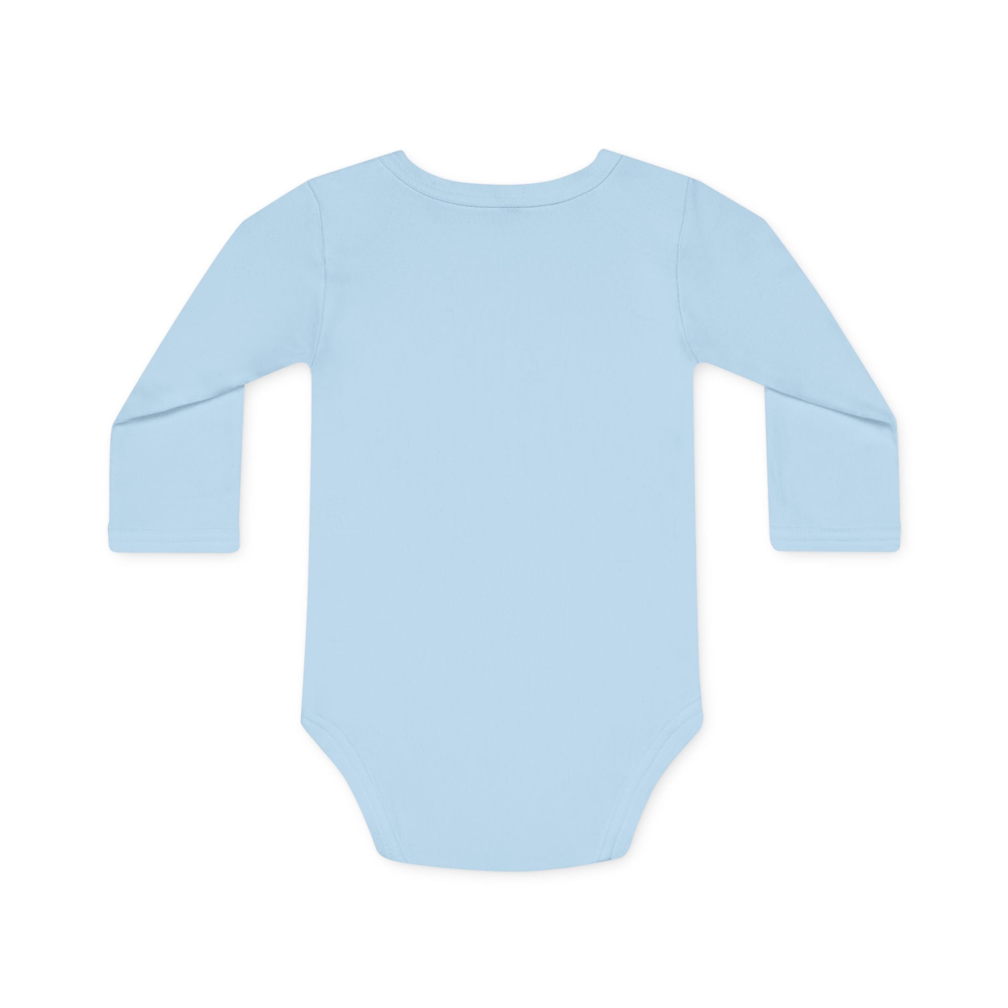 Baby Bodysuit — Cute Kawaii Ginger Cat Illustration Long-Sleeve Organic Onesie
