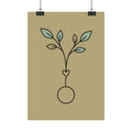 Botanical Line Art Poster — Minimal Plant Wall Art