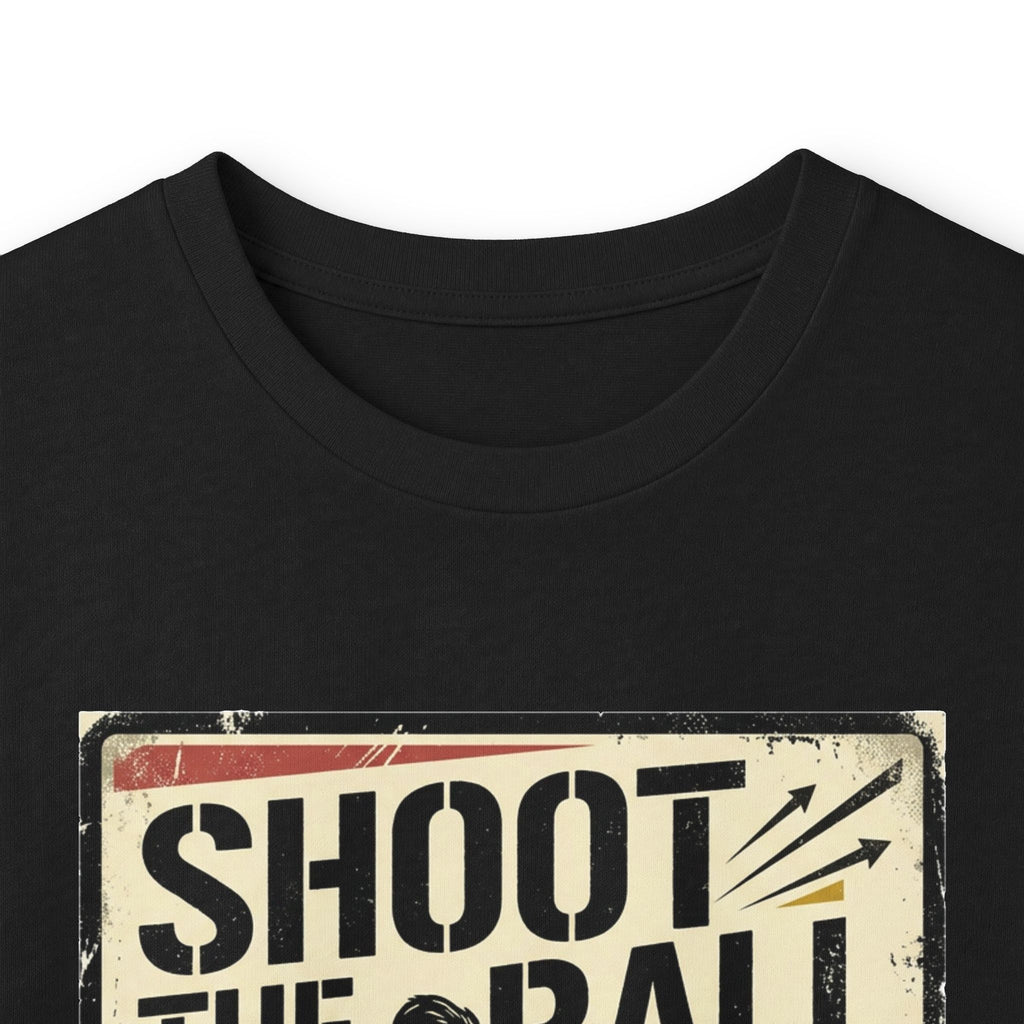 Shoot the Ball Soccer Long Sleeve Tee — Make the Goal Vintage Graphic
