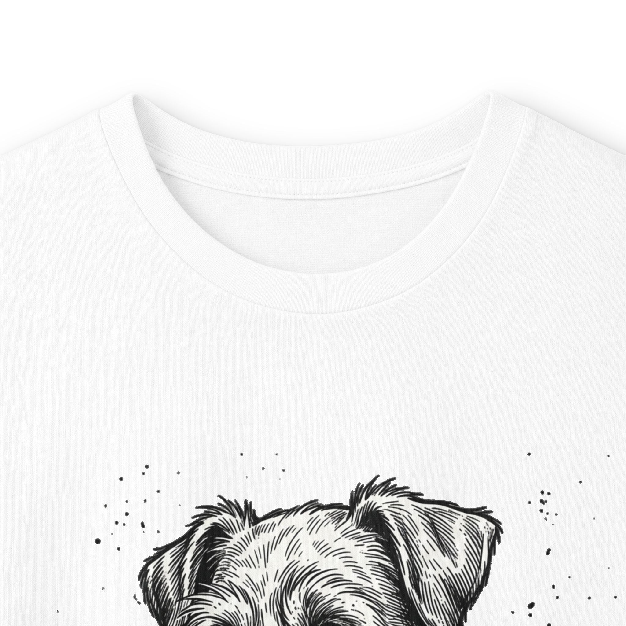 Long Sleeve Tee — "Dog's Life" Jack Russell & Whiskey Graphic