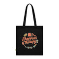 Shopping Therapy Organic Tote Bag — Retro Fashion Graphic Tote