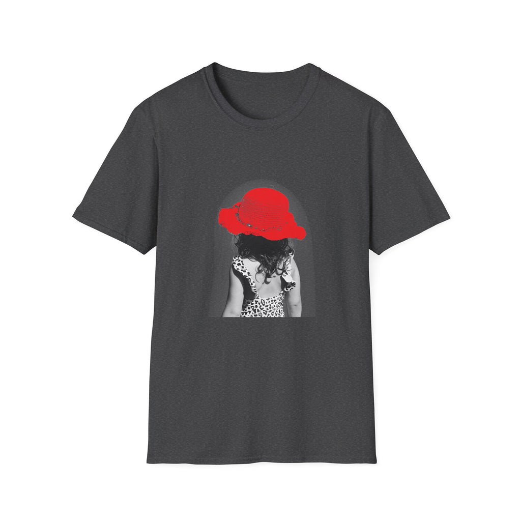 Red Hat Silhouette T-Shirt — Retro Chic Beach Vibes