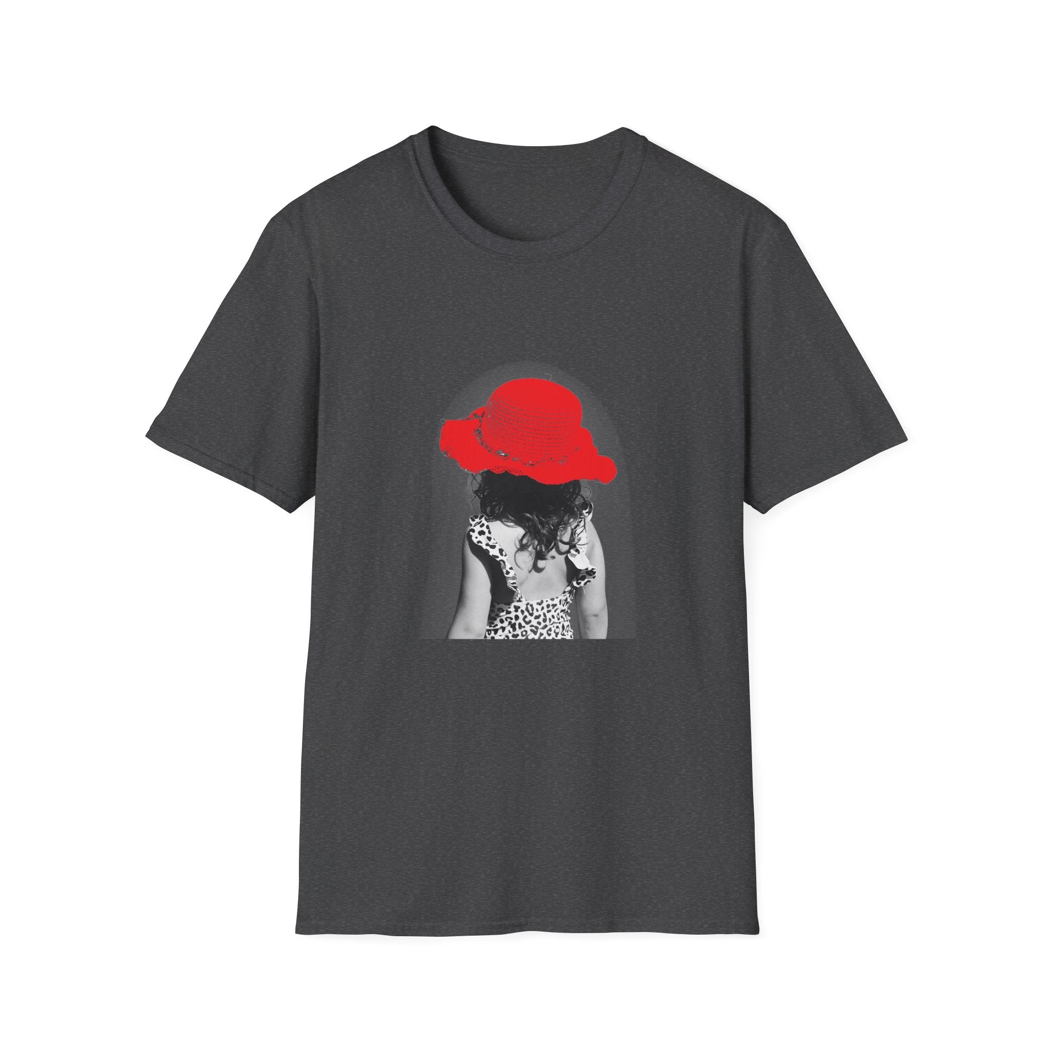 Red Hat Silhouette T-Shirt — Retro Chic Beach Vibes