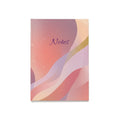 Abstract Pastel Waves A5 Hardcover Journal — "Notes"