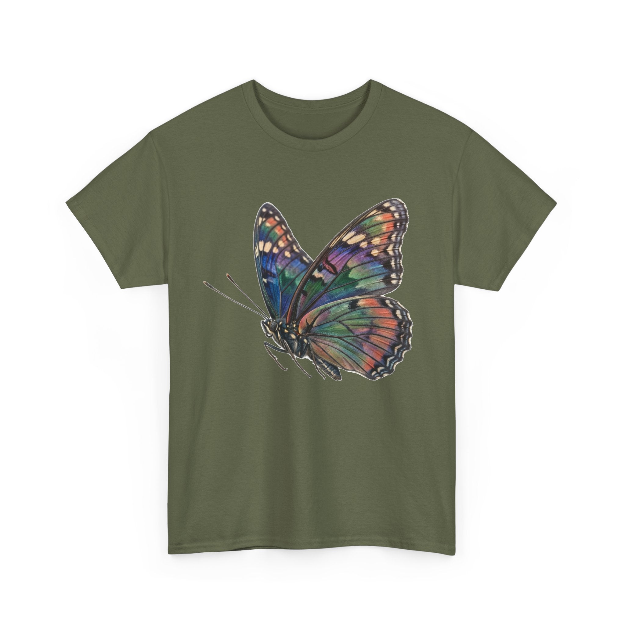 Butterfly Art Tee — Colorful Watercolor Monarch Graphic T-Shirt