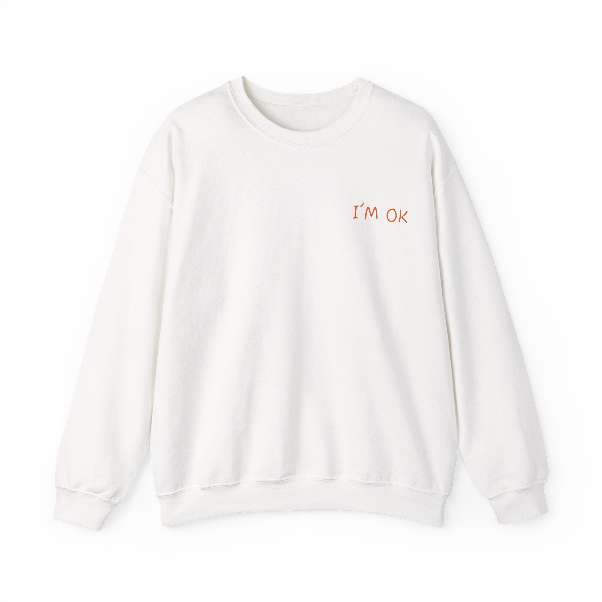 Crewneck Sweatshirt — 'I’m OK' Palm Sunset Graphic