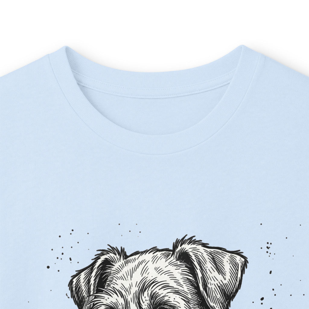 Long Sleeve Tee — "Dog's Life" Jack Russell & Whiskey Graphic