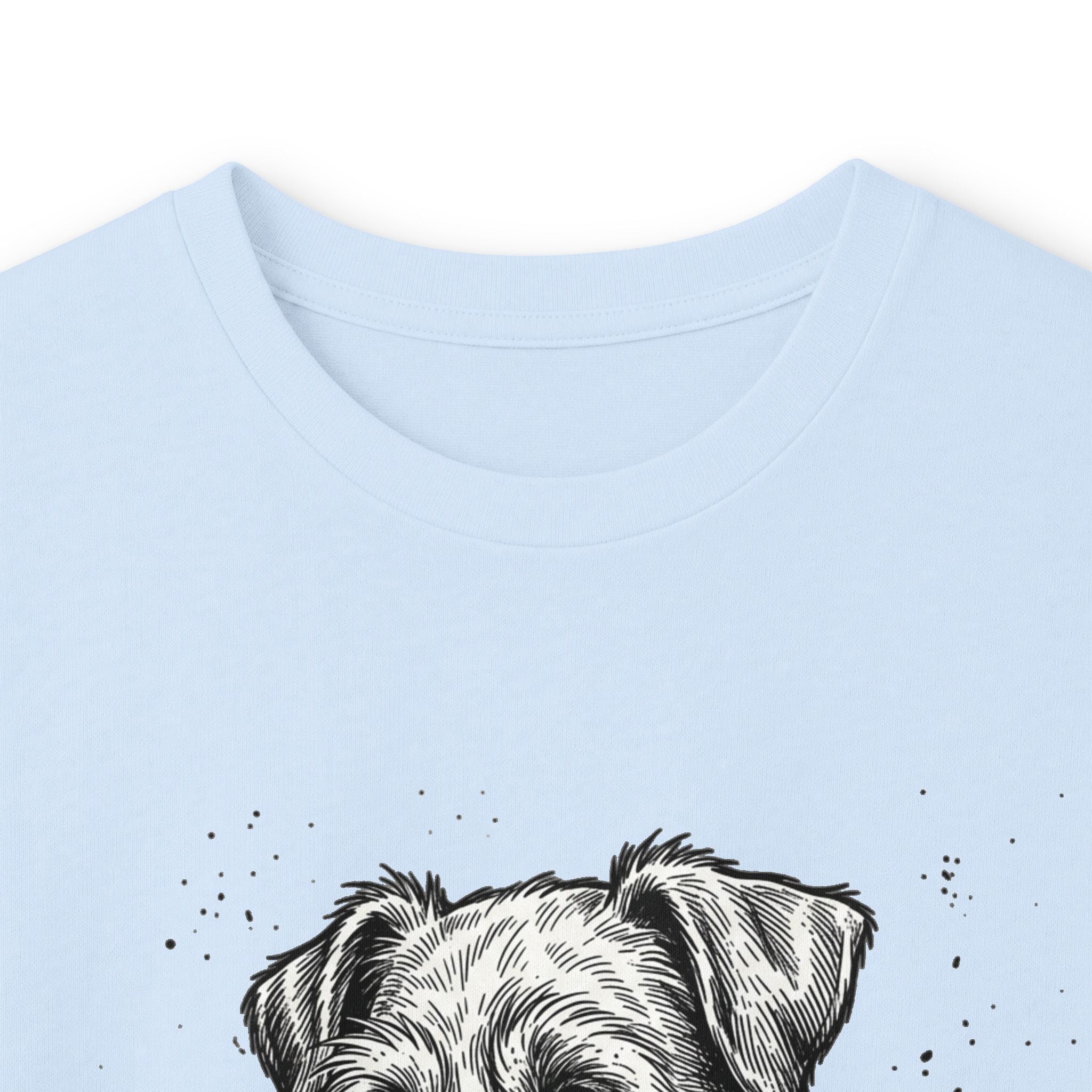 Long Sleeve Tee — "Dog's Life" Jack Russell & Whiskey Graphic