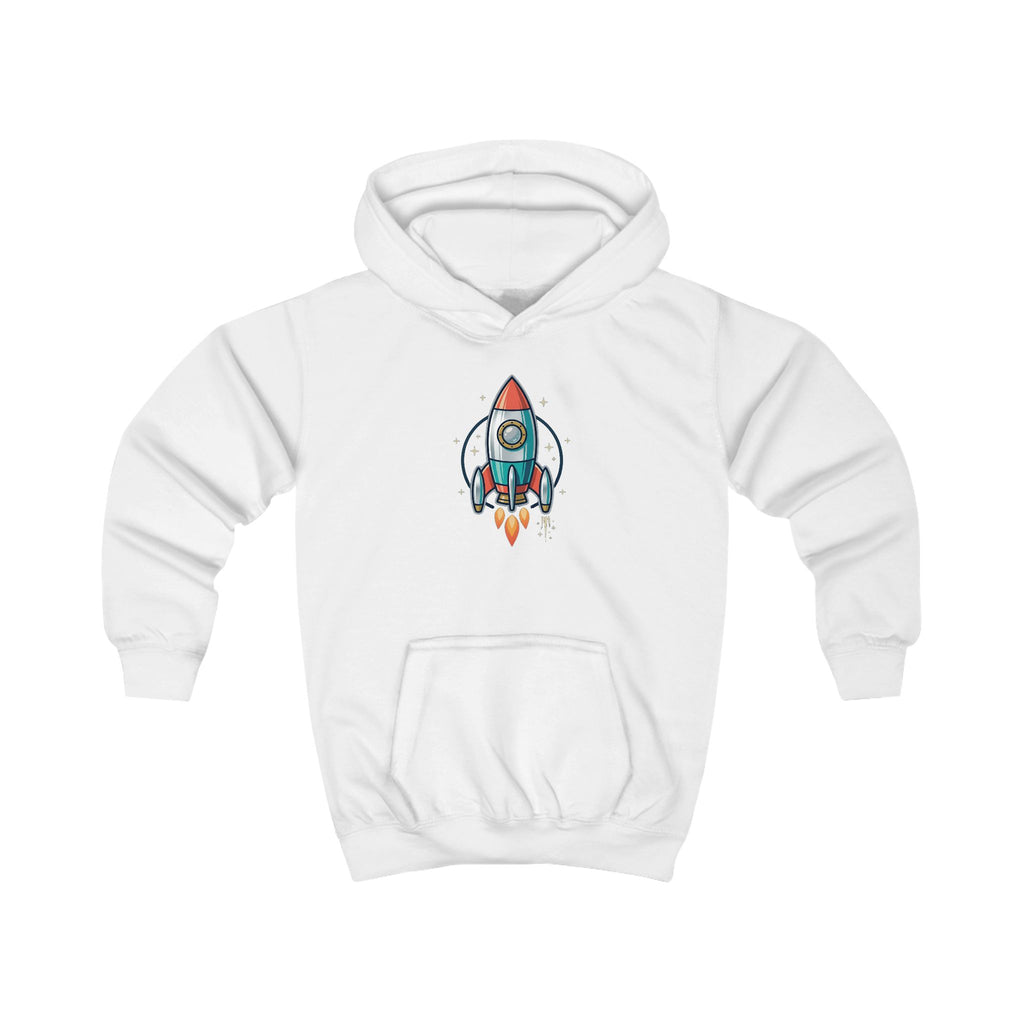 Kids Rocket Hoodie – Cute Space Shuttle Graphic Pullover for Children