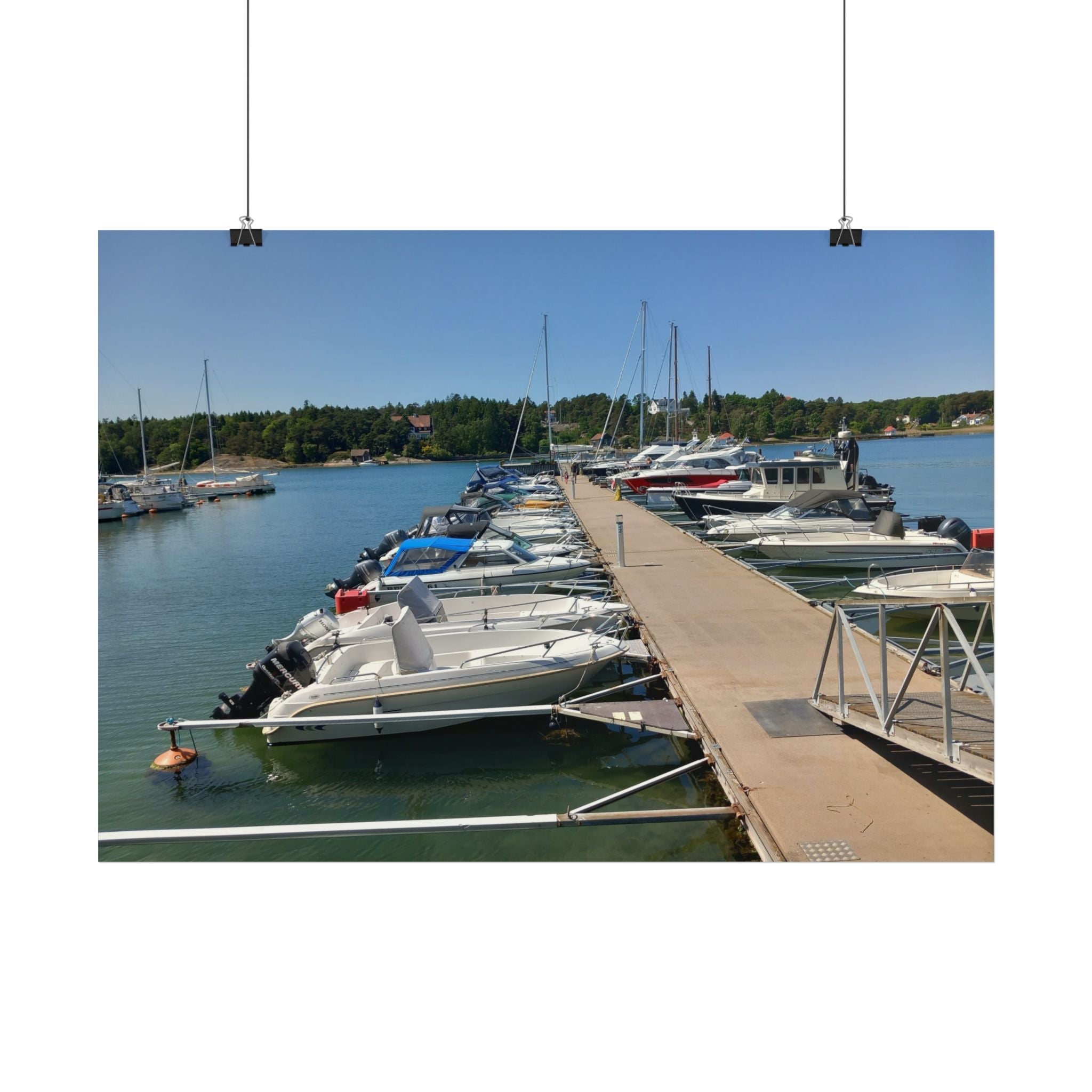 Marina Dockside Poster – Sailboats & Summer Harbor Wall Art