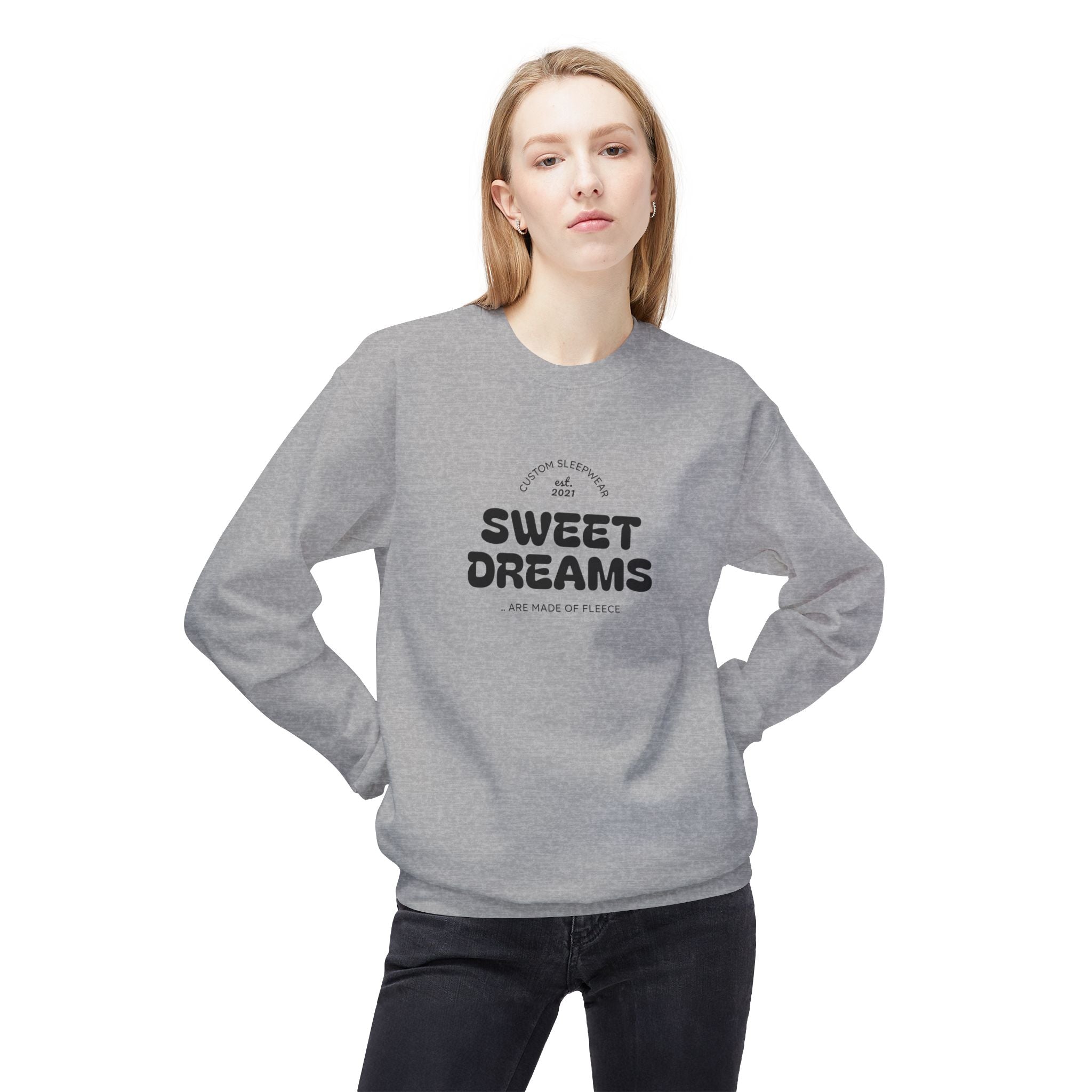 Sweet Dreams Crewneck Sweatshirt – Cozy Retro Graphic Sleep Tee