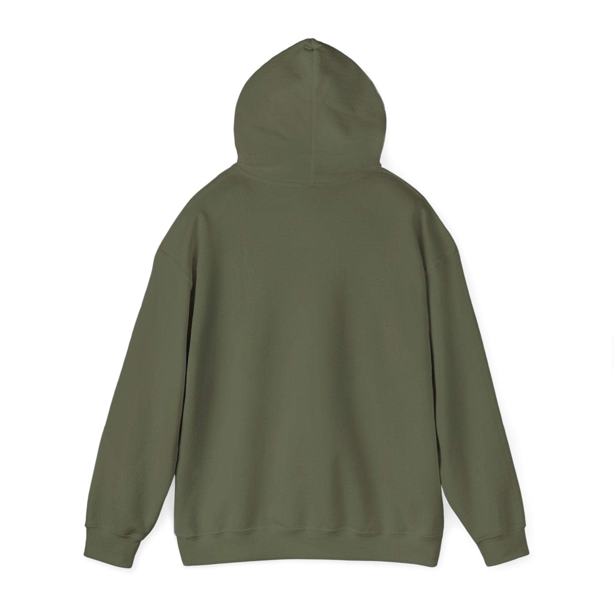 Hoodie — “Heads Up Look, Hear, Smell, Life Is Here” Minimal Inspirational Hoodie