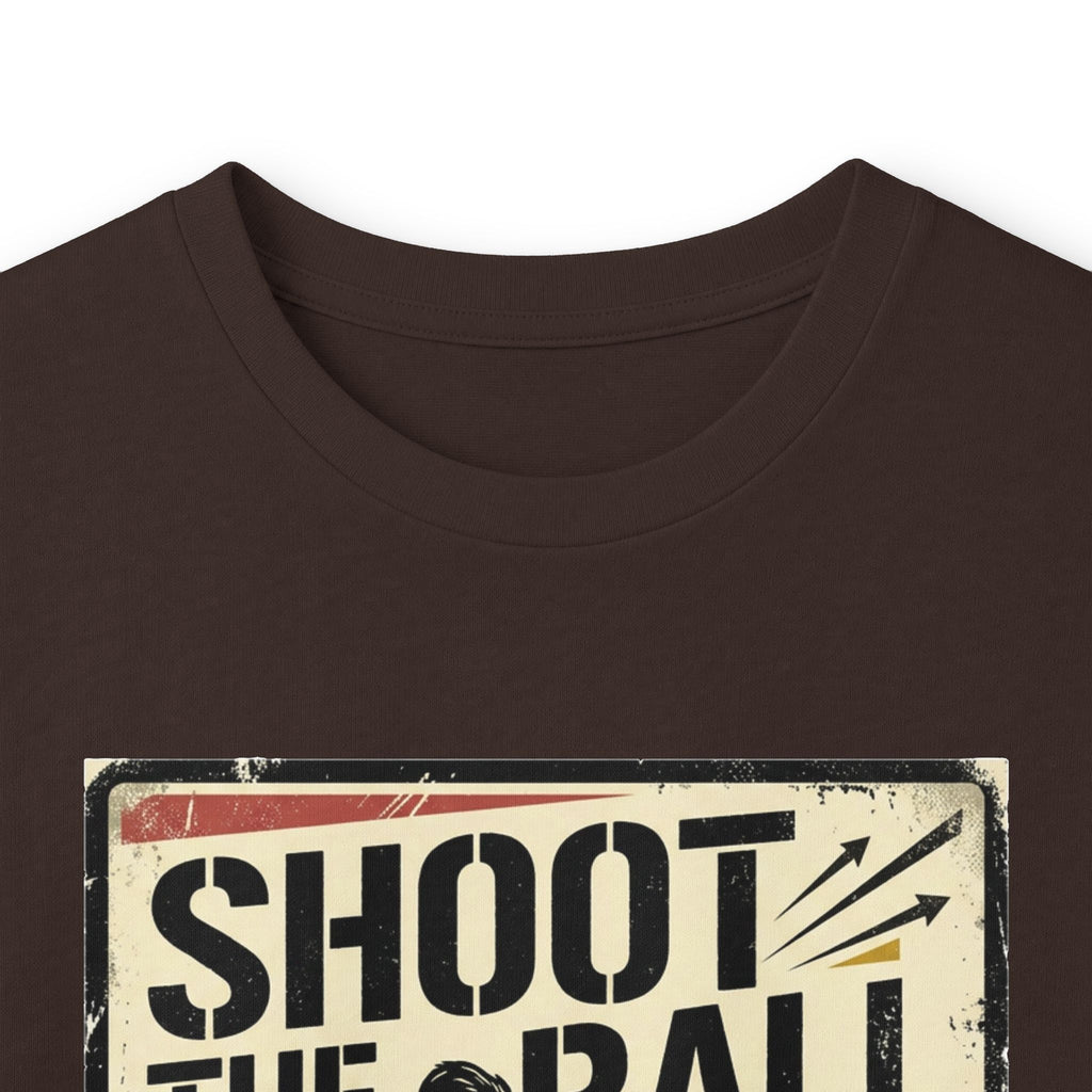 Shoot the Ball Soccer Long Sleeve Tee — Make the Goal Vintage Graphic