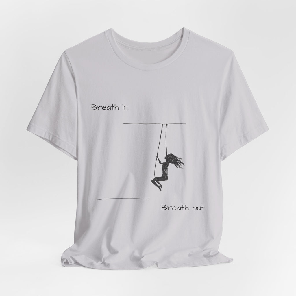Breath In Breath Out climber tee | Climbing silhouette shirt