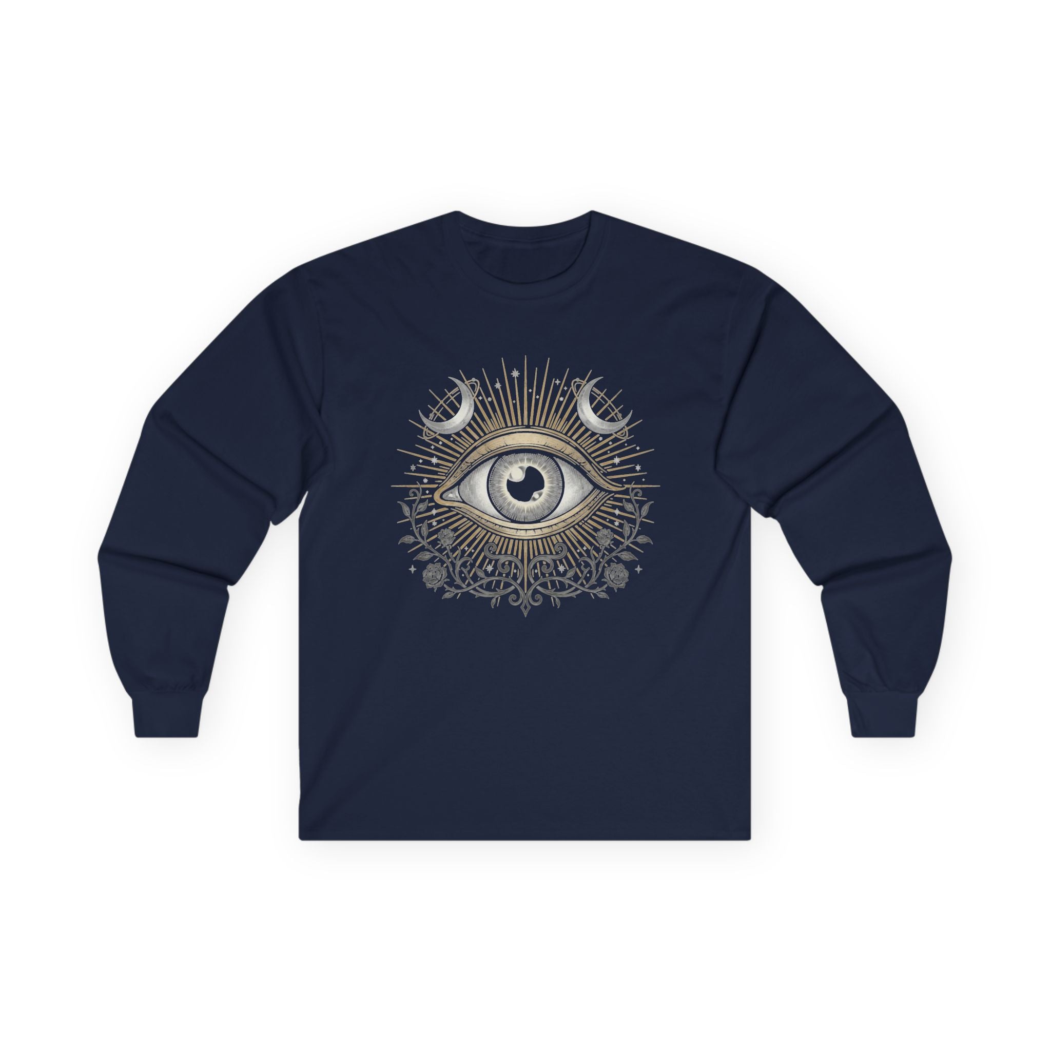Mystic Eye Long Sleeve Tee — Vintage Occult Graphic