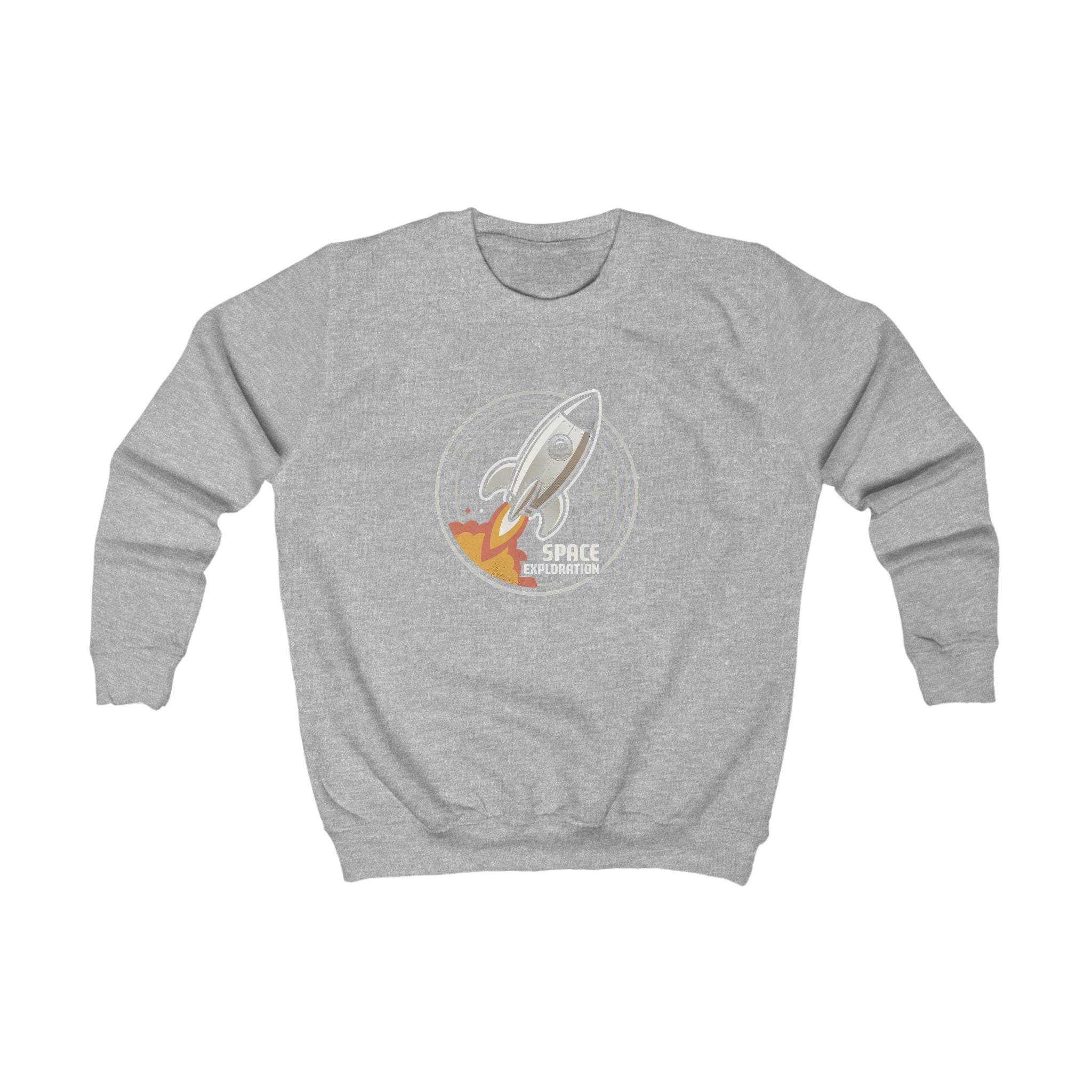 Kids Sweatshirt - Retro Rocket "Space Explorer" Graphic