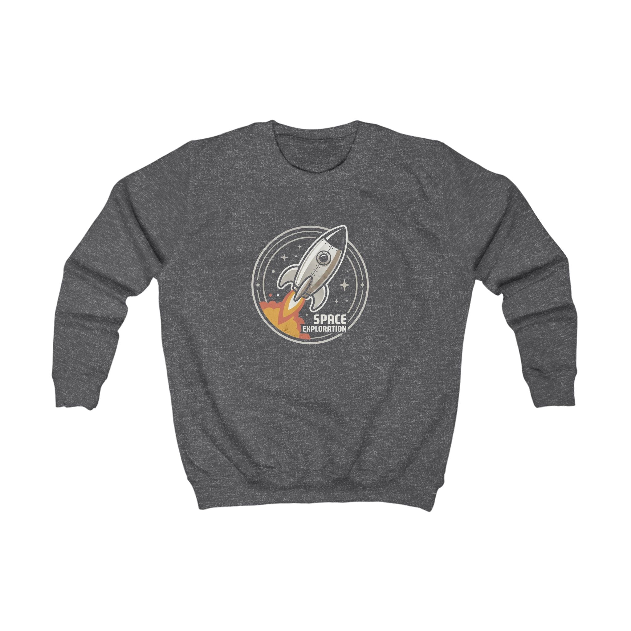 Kids Sweatshirt - Retro Rocket "Space Explorer" Graphic