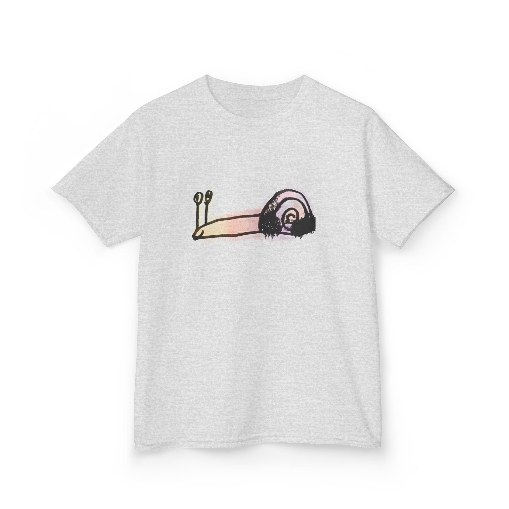 Kids T‑Shirt — Cute Pastel Snail Graphic Tee for Toddlers & Kids