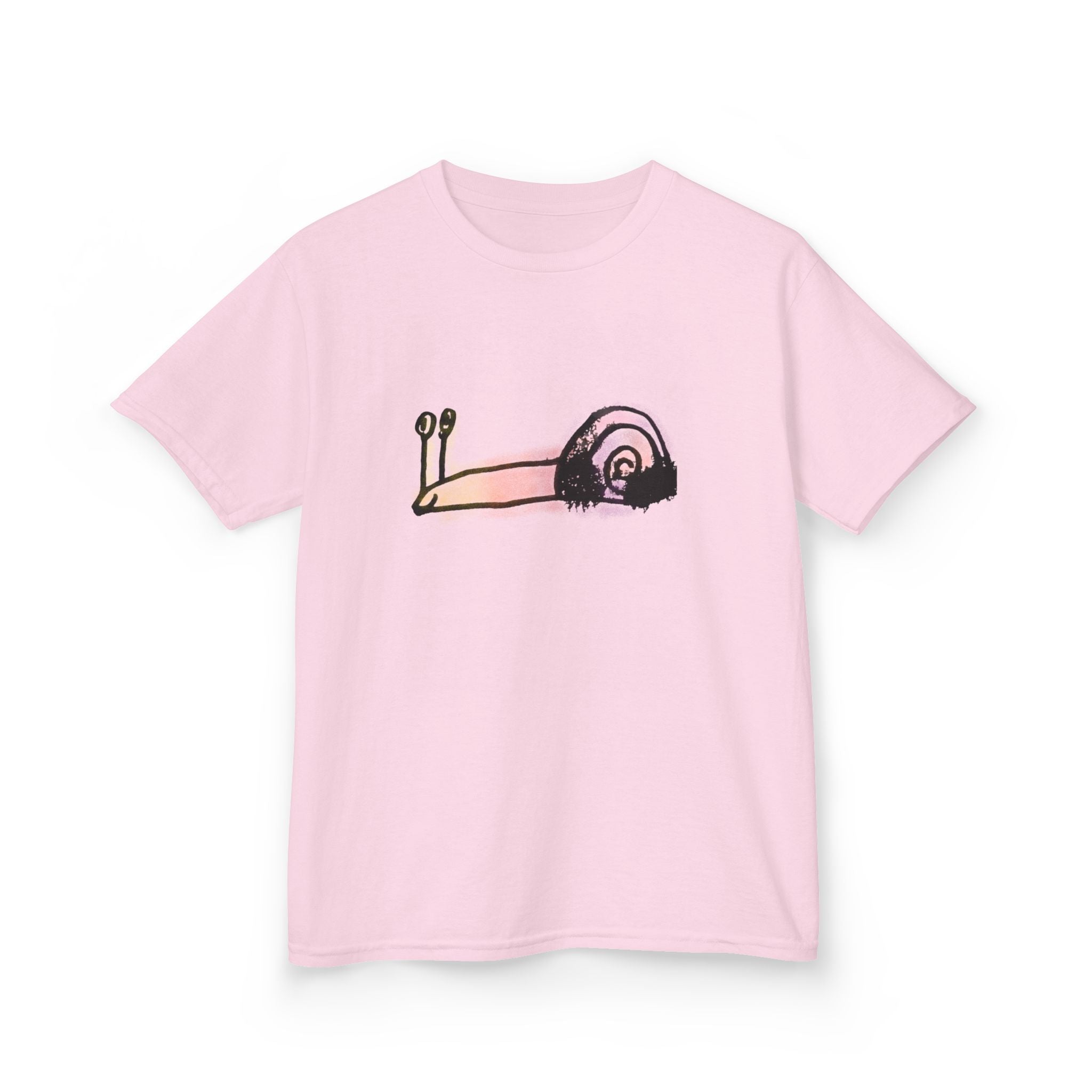 Kids T‑Shirt — Cute Pastel Snail Graphic Tee for Toddlers & Kids