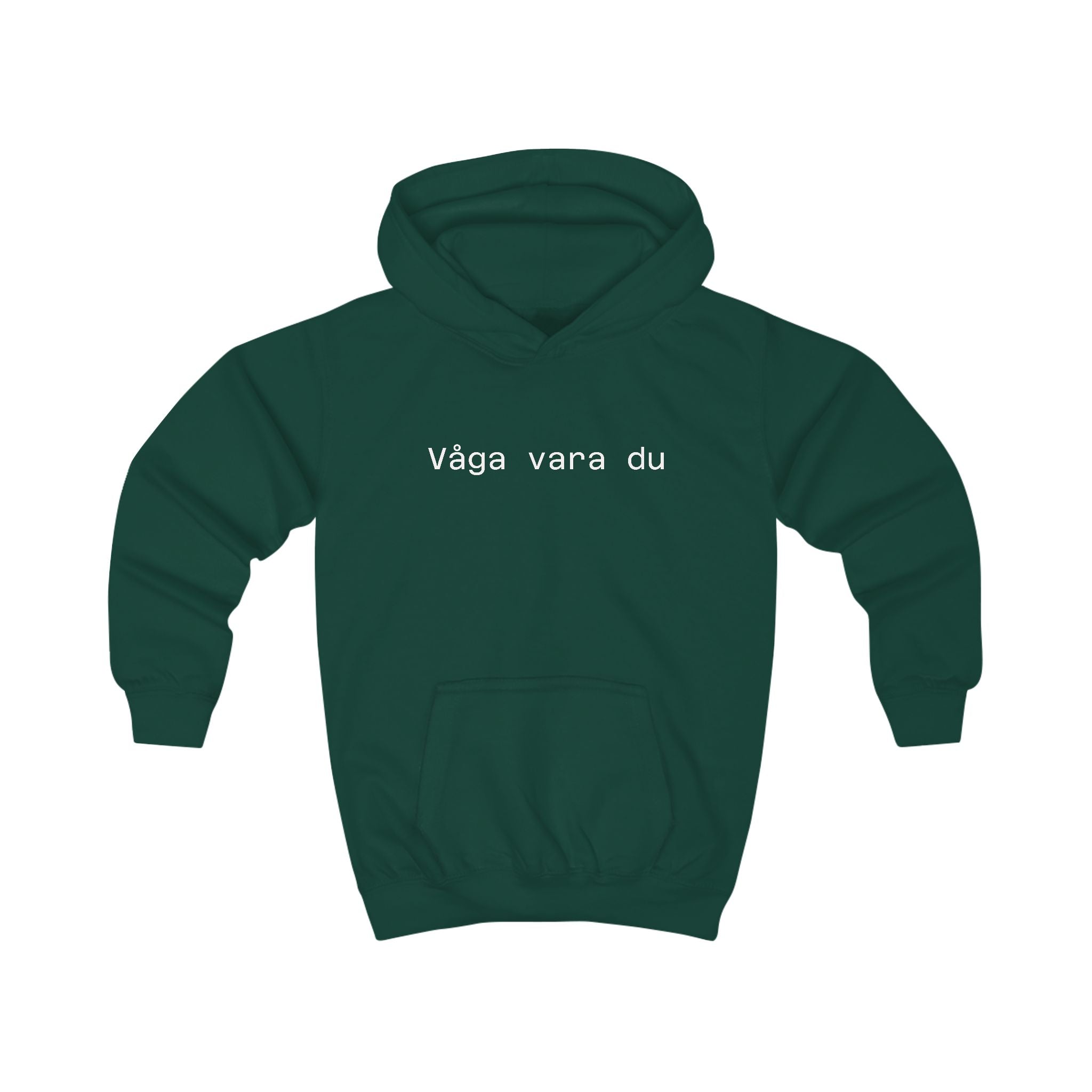 Kids Hoodie - "Våga vara du" Minimalist Swedish Kids Hoodie (Courage to Be You)