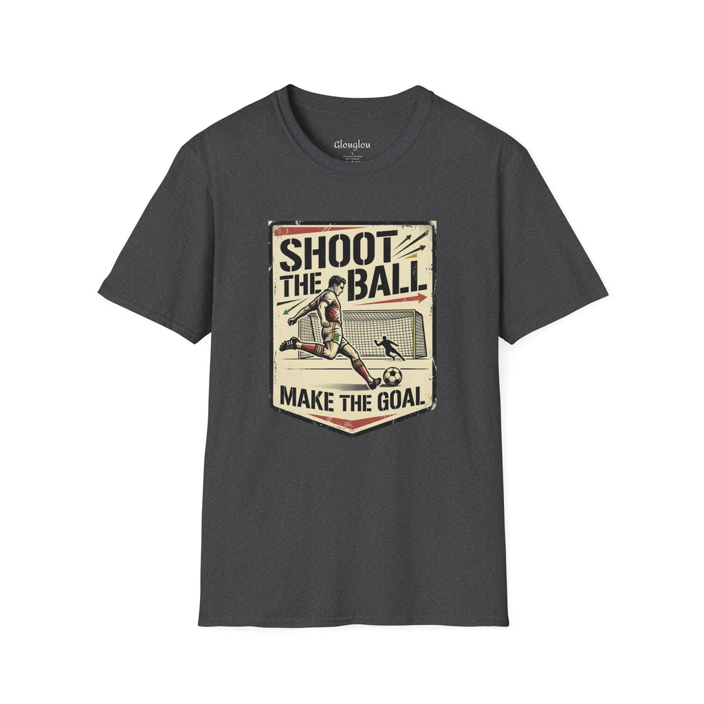 Shoot The Ball Soccer T-Shirt — 'Make The Goal' Vintage Football Tee