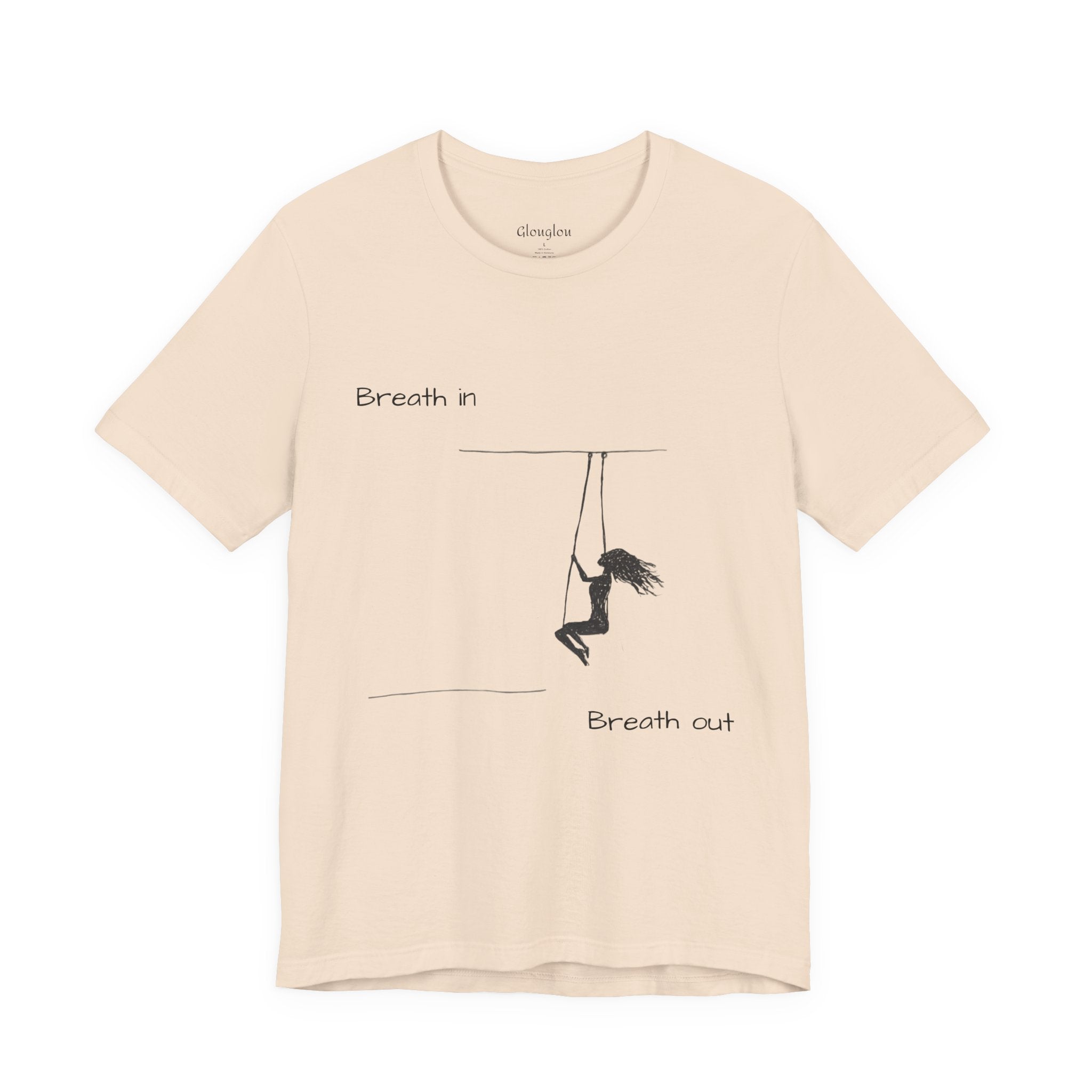 Breath In Breath Out climber tee | Climbing silhouette shirt