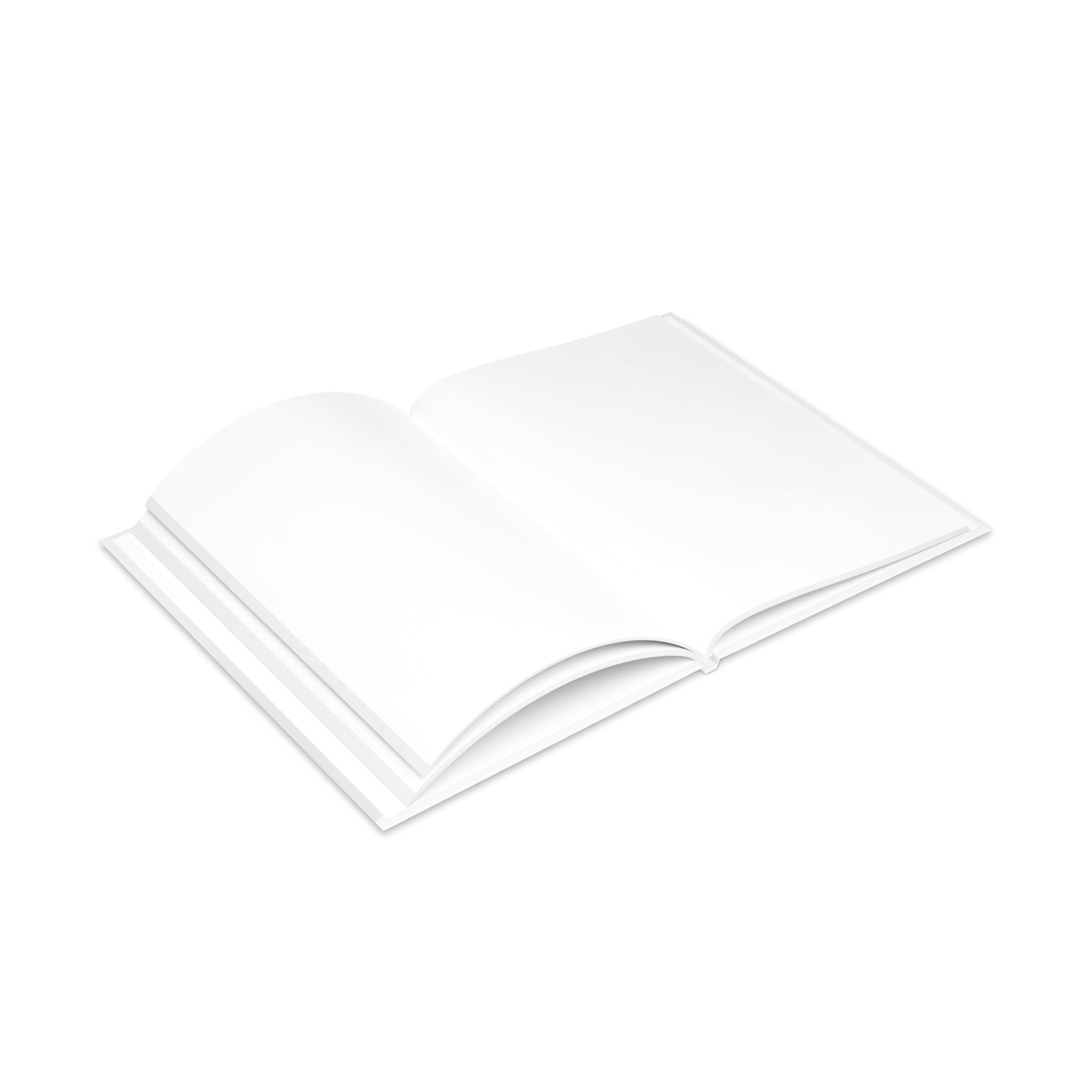 Hardcover Notebook — Retro Girl with Red Sun Hat Journal