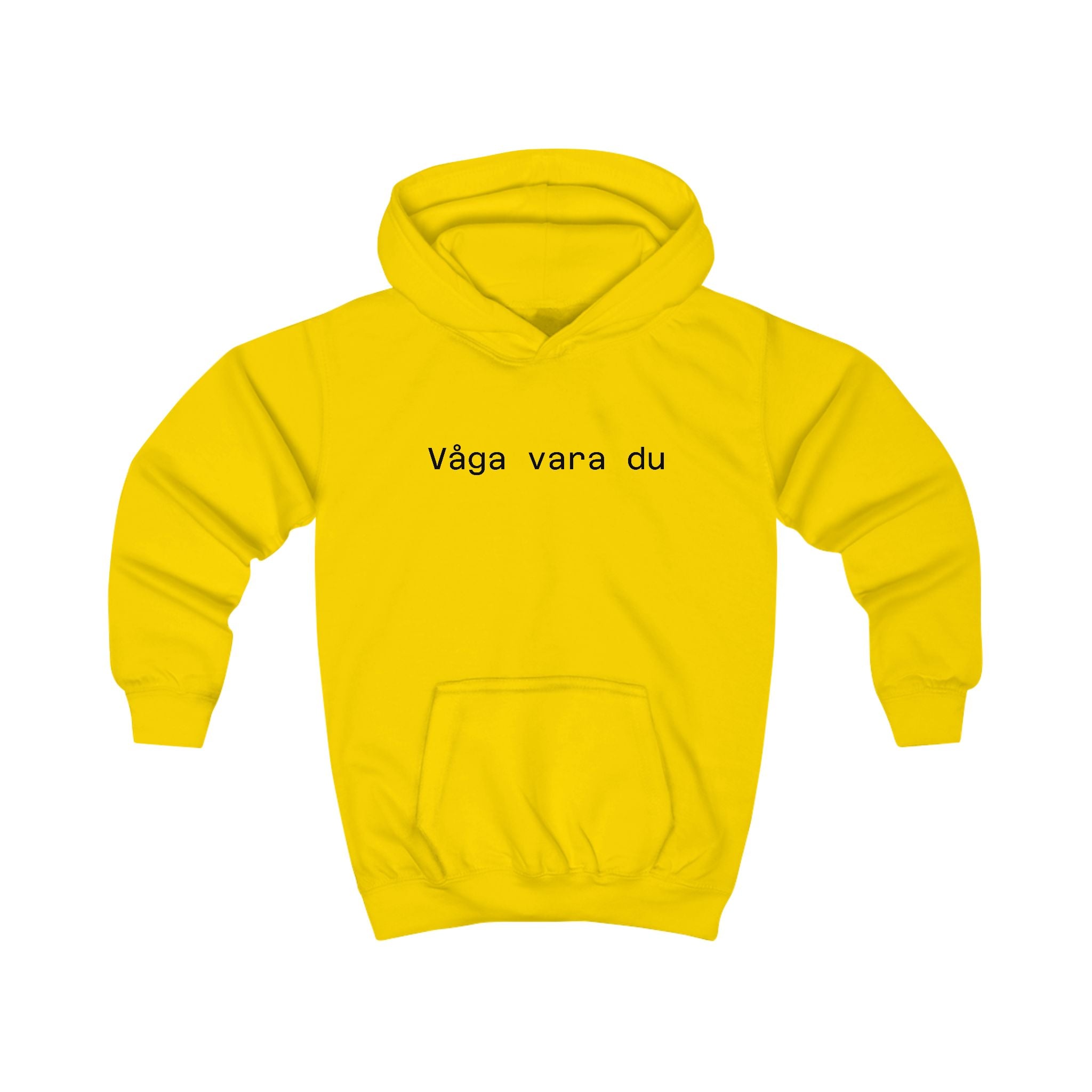 Kids Hoodie - "Våga vara du" Minimalist Swedish Kids Hoodie (Courage to Be You)