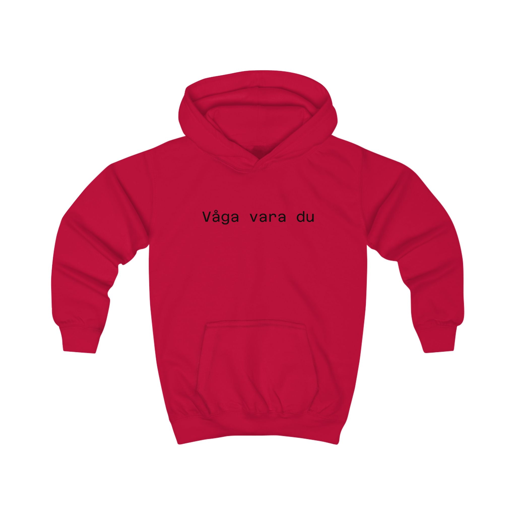 Kids Hoodie - "Våga vara du" Minimalist Swedish Kids Hoodie (Courage to Be You)