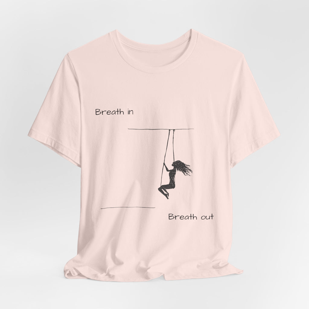 Breath In Breath Out climber tee | Climbing silhouette shirt