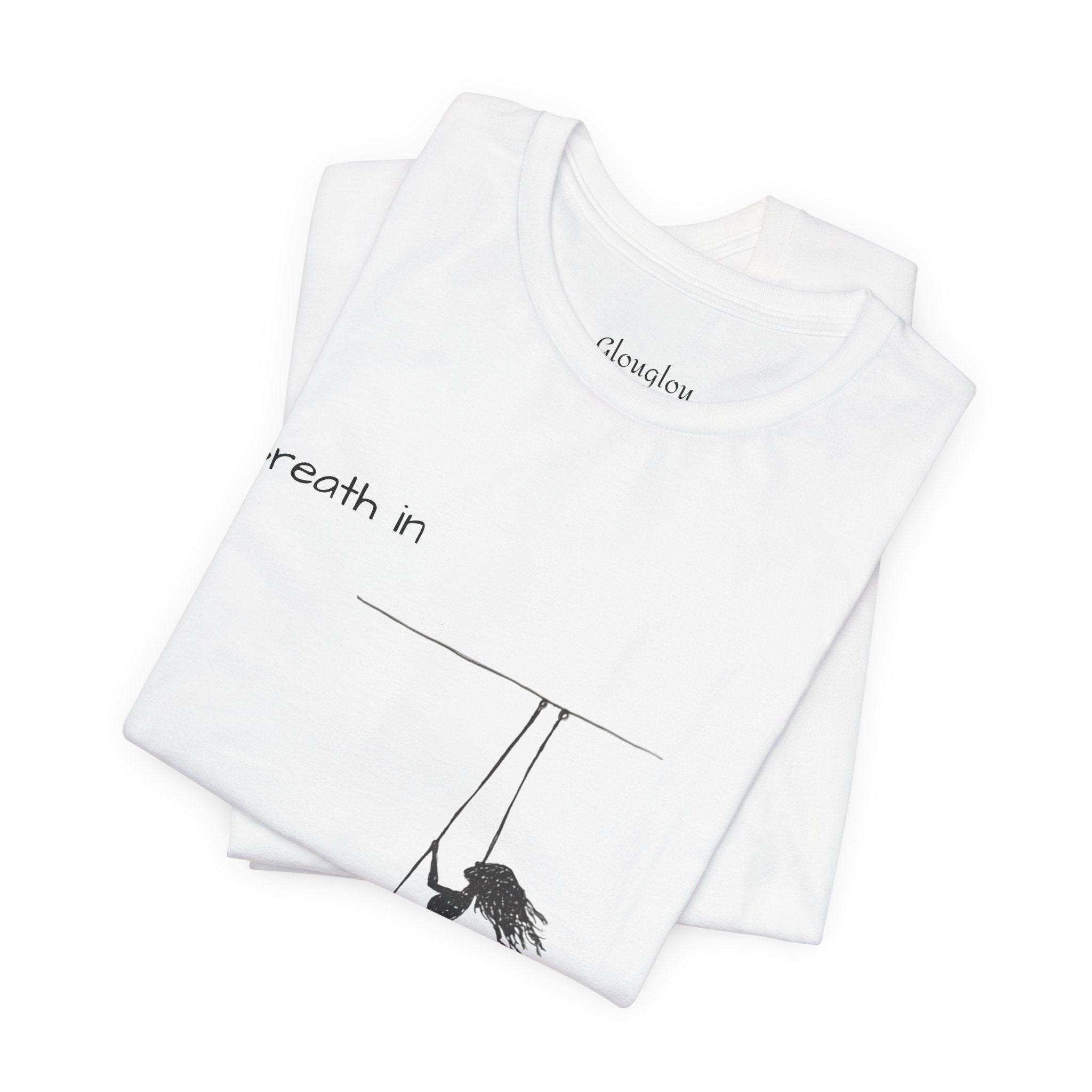 Breath In Breath Out climber tee | Climbing silhouette shirt