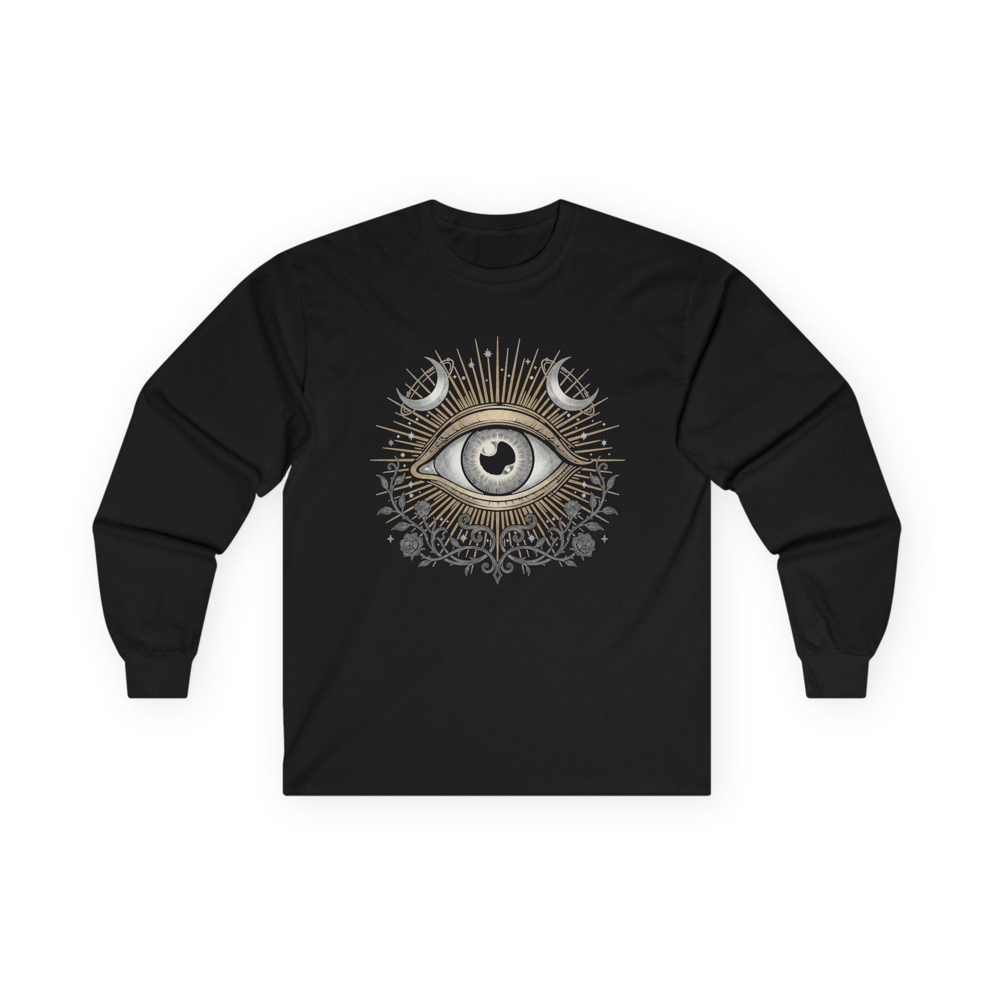 Mystic Eye Long Sleeve Tee — Vintage Occult Graphic