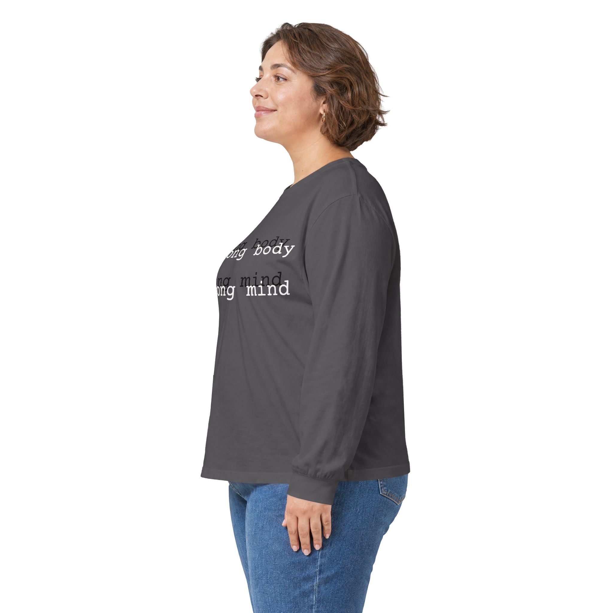 Strong body Strong mind Long Sleeve Tee — Fitness Motivation Shirt