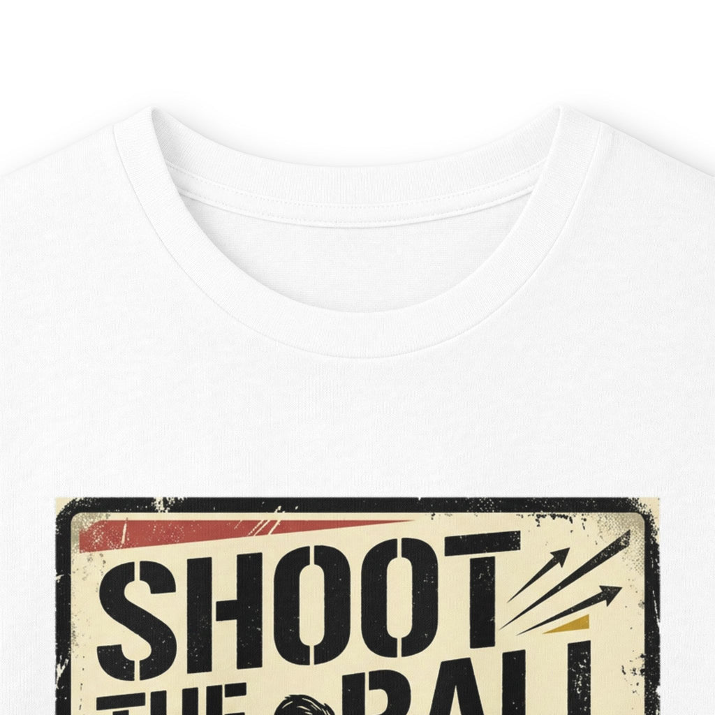 Shoot the Ball Soccer Long Sleeve Tee — Make the Goal Vintage Graphic
