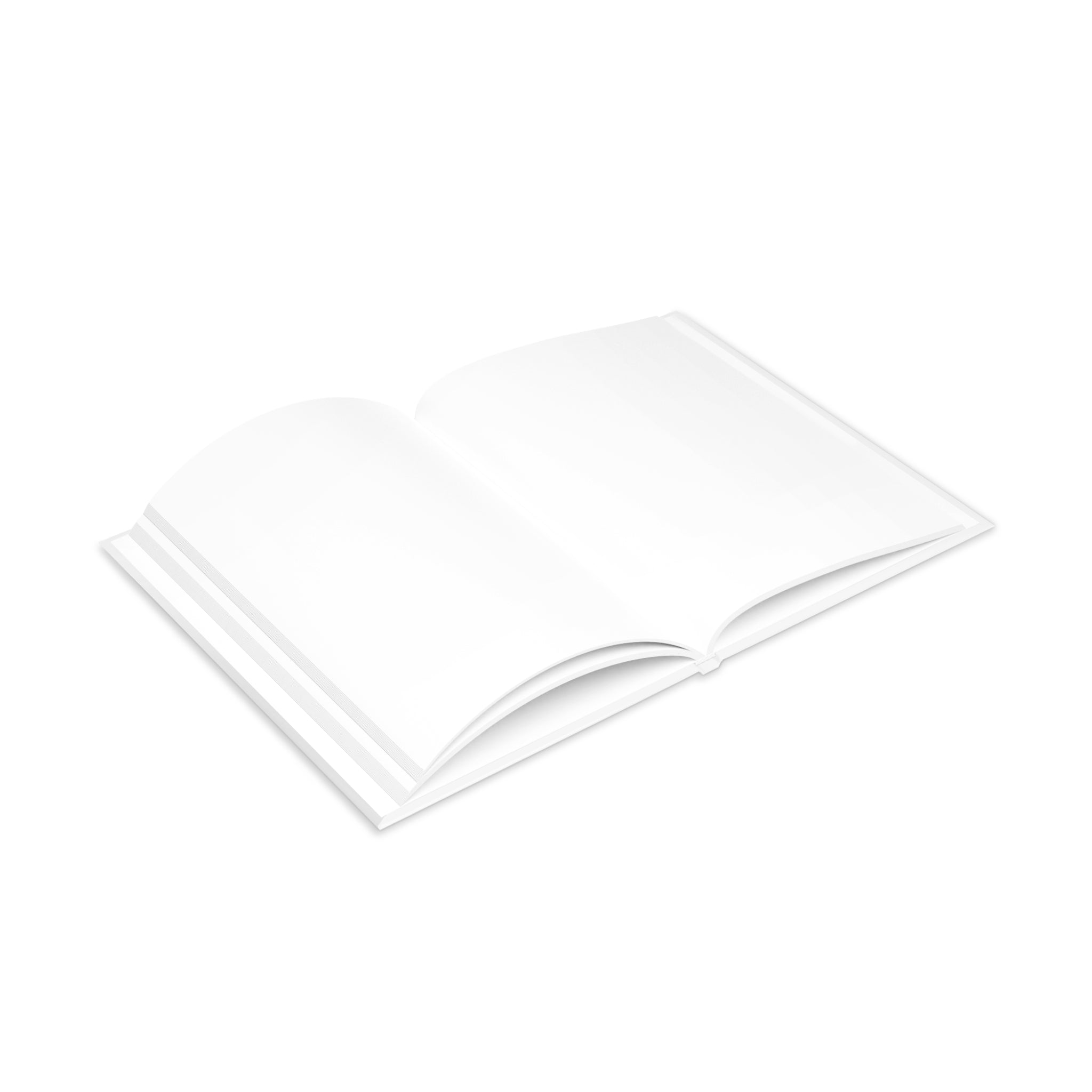 Hardcover Notebook — Retro Girl with Red Sun Hat Journal