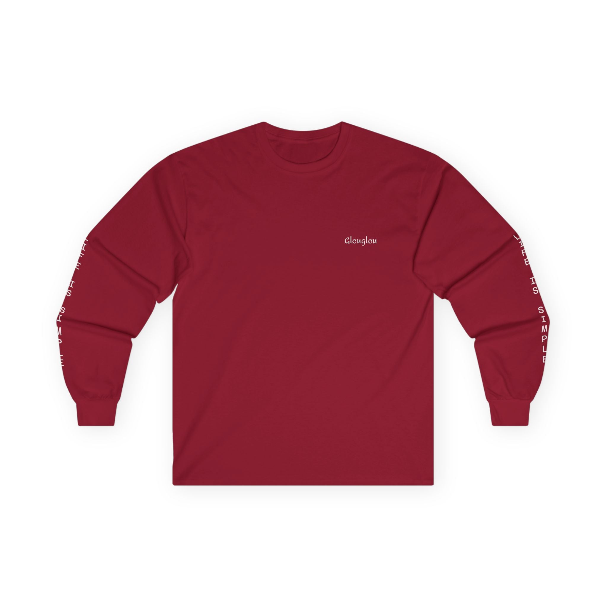 Long Sleeve Tee — Minimal Script Logo Sleeve Shirt