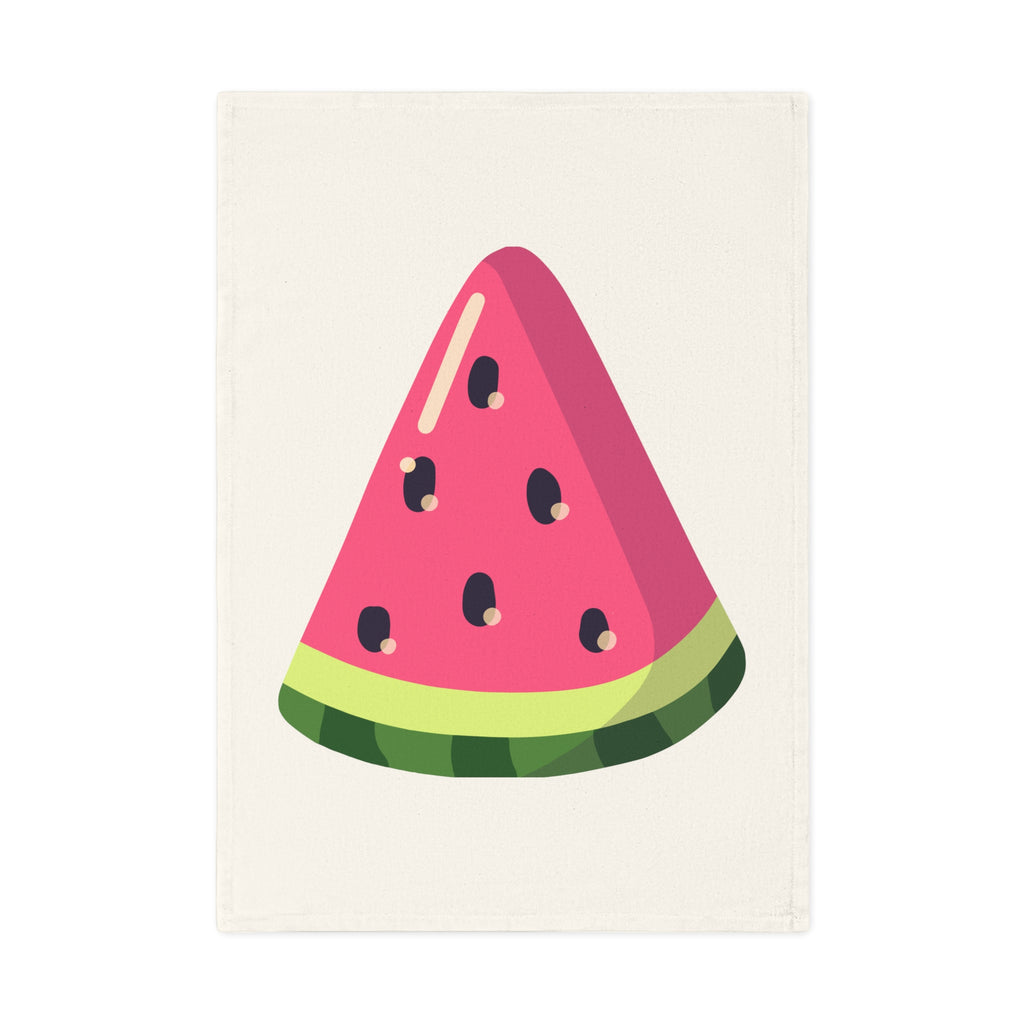Watermelon Slice Cotton Tea Towel — Bright Summer Kitchen Towel