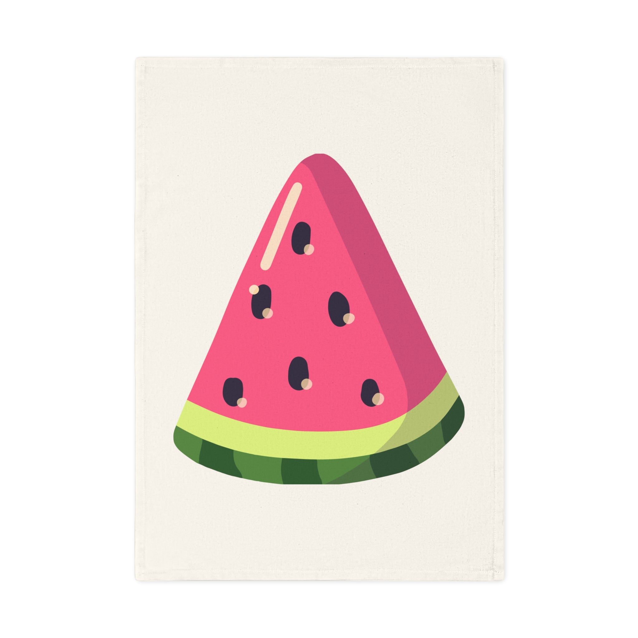 Watermelon Slice Cotton Tea Towel — Bright Summer Kitchen Towel